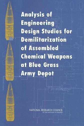 Analysis of engineering design studies for demilitarization of assembled chemical weapons at Blue Grass Army Depot [electronic resource] / Committee on Review and Evaluation of Alternative Technologies for Demilitarization of Assembled Chemical Weapons: Phase II, Board on Army Science and Technology, Division on Engineering and Physical Sciences, National Research Council of the National Academies.