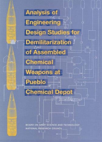 Analysis of engineering design studies for demilitarization of assembled chemical weapons at Pueblo Chemical Depot / Committee on Review and Evaluation of Alternative Technologies for Demilitarization of Assembled Chemical Weapons: Phase II, Board on Army Science and Technology, Division on Engineering and Physical Sciences, National Research Council.