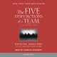 Go to record The five dysfunctions of a team : [a leadership fable]