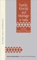 Family, kinship and marriage in India  Cover Image